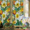 Laser-printed Vibrant Floral Designs Adorn Home Glass Doors and Windows with Electrostatic Stickers
