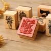 DIY Decoration Wooden Non-toxic DIY Craft Supplies Durable Standard Stamp Seals Student