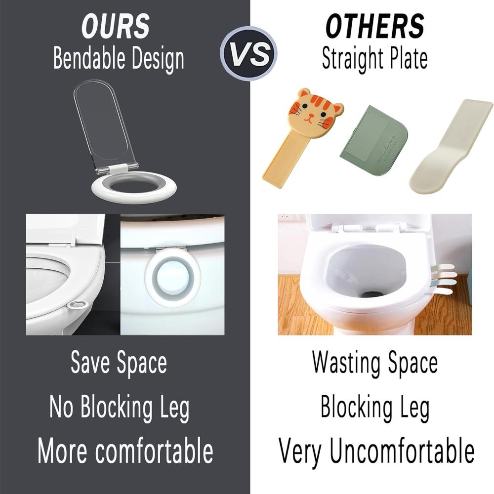 ABS Toilet Lid Lifter Handle Waterproof Toilet Seat Pad Lifter for Home Hotel Bathroom Accessories