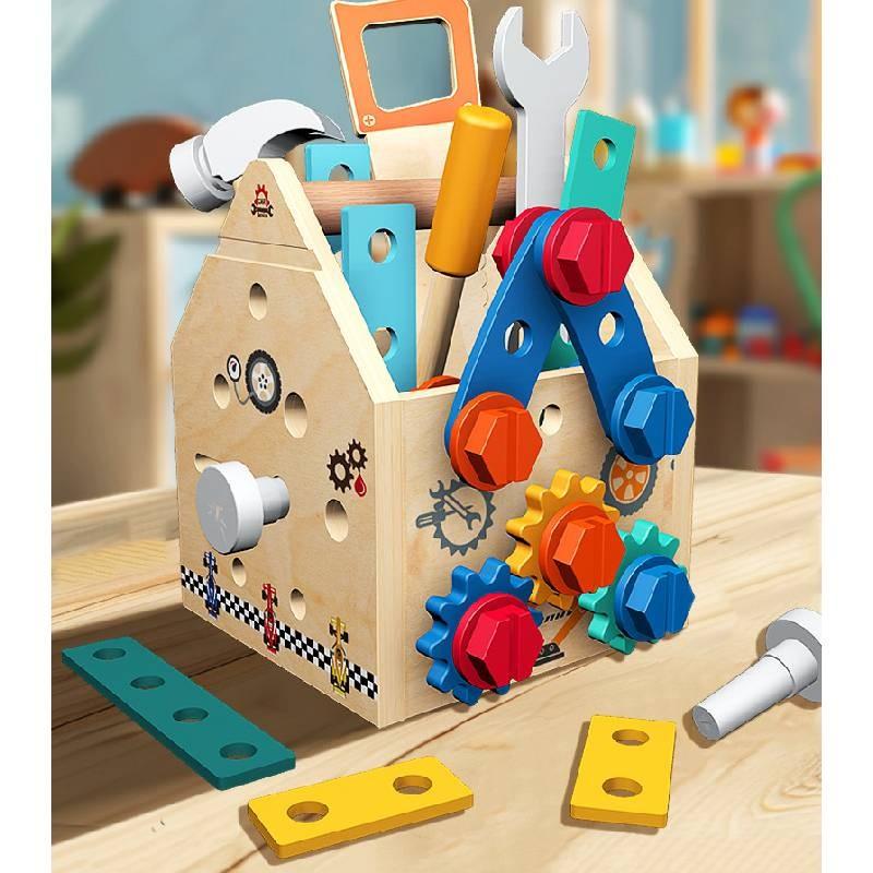 Repair Screw Toolbox And Nut Disassembly Tool Basket Children Toy Puzzle