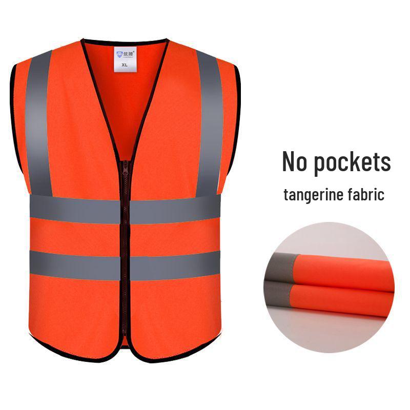 Breathable Reflective Safety Vest for Construction Workers - Custom Logo Available
