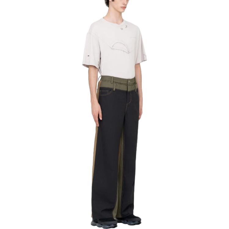 Feng Chen Wang double-waistband detail trousers FMS15TR08