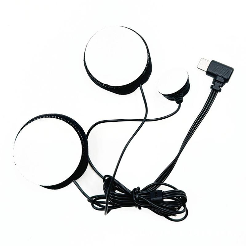 USB Type-C гарнитура для шлема с микрофоном, совместима с полнолицевыми шлемами, включает шумоподавление и регулируемую штангу