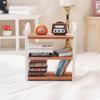 1:12 Dollhouse Miniature Bookshelf Three-Tier Storage Rack Display Stand Furniture Model Decor Toy Doll House Accessories