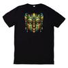 T Shirt Afrikanische Maske Vintage Washed Comfortable Slightly Graphic Fashion Top For Everyday Wear Stretched Stylish Unisex