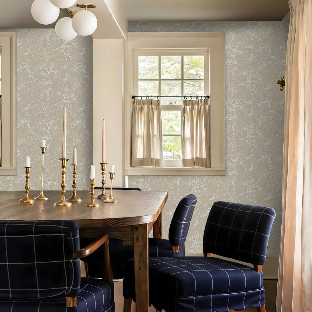 1 рулон самоклеящихся обоев, съемные обои с листьями в стиле бохо, водонепроницаемые настенные наклейки для обустройства дома, строительный материал