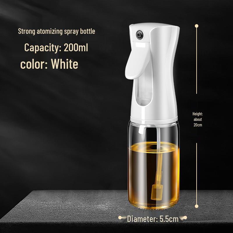 Стильный нескользящий стеклянный диспенсер из боросиликатного стекла большой емкости со шкалой для масла, соевого соуса и уксуса