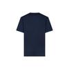 A.P.C. Logo Print Solid Color Crew Neck Short Sleeve T-Shirt Men Tops Blue COEZCH26840IAK
