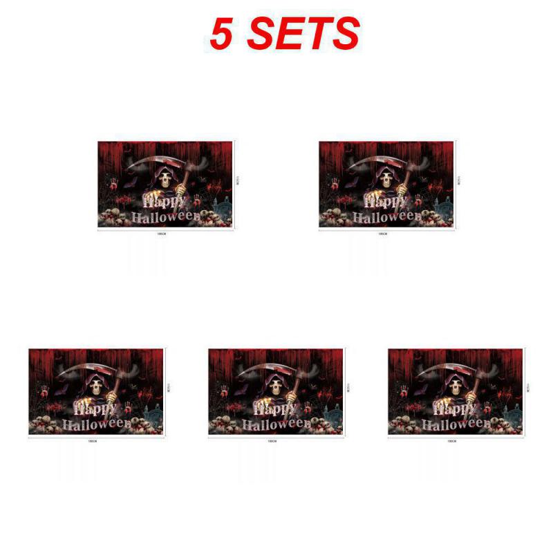 5/3/1Pcs Halloween Horror Atmosphere Vampire Banner Halloween Party Background Horror Theme Banner Photo Photography Props