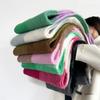 New Colored Mohair Scarf Fashion High Sense Thickened Plaid Scarf Scarf Scarf Shawl