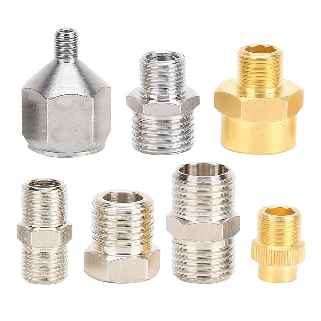 7 шт. профессиональный комплект адаптеров для аэрографа 1/8 дюйма 1/4 дюйма разъем BSP для шланга аэрографа компрессора