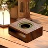 Wooden Teapot Warmer Heating Drinks Coffee Heater Tealight Holder for Office Yard Outside