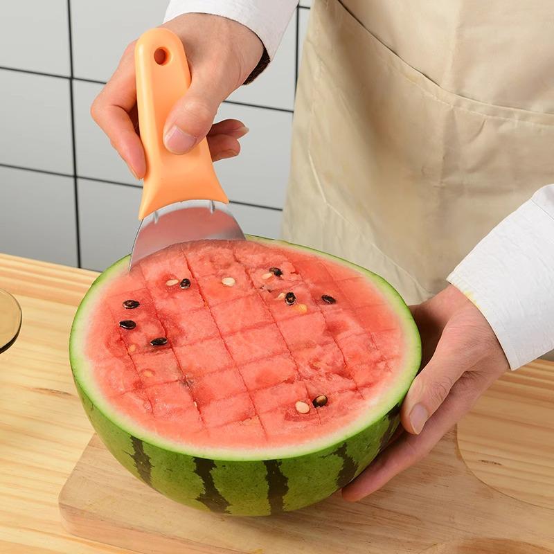 Слайсер и овощечистка для манго: Разделитель для фруктов и инструмент для нарезки из нержавеющей стали, также для арбуза.