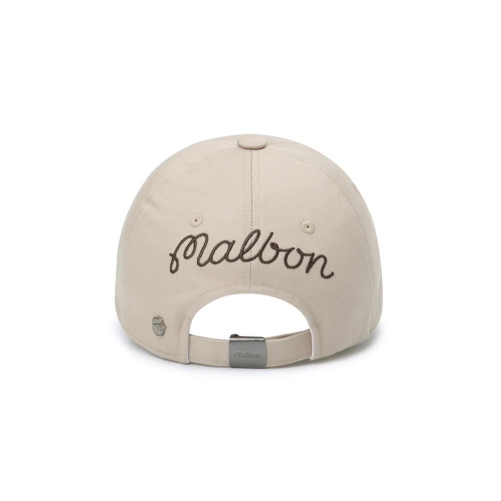 MALBON GOLF Новая базовая бейсболка-ведро Malbon Бежевая
