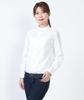 Seven Uniform GH7021-0 White Large Long Sleeve Stand Collar Shirt with Oxford Closure, Restaurant Uniform