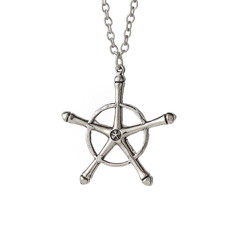 Аниме отбеливатель ожерелье Quincy Ishida Uryuu косплей Ginrei Gojiaku амулет сплав колье брелок кулон ювелирные изделия подарки