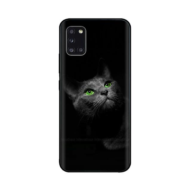 Чехол для Samsung Galaxy A31 Sm-A315f, силиконовый чехол с изображением цветка и животного для Samsung A31 A315, противоударный чехол-бампер для телефона, чехол