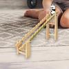 Toddlers Panda Slide Stairs Indoor Toy, Wooden Race Track Game Set, Small Climbing Toys