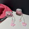 Для Apple AirPods Pro Стильный чехол из ТПУ с рисунком бабочки, совместимый с Bluetooth, пылезащитный чехол для наушников с подвеской