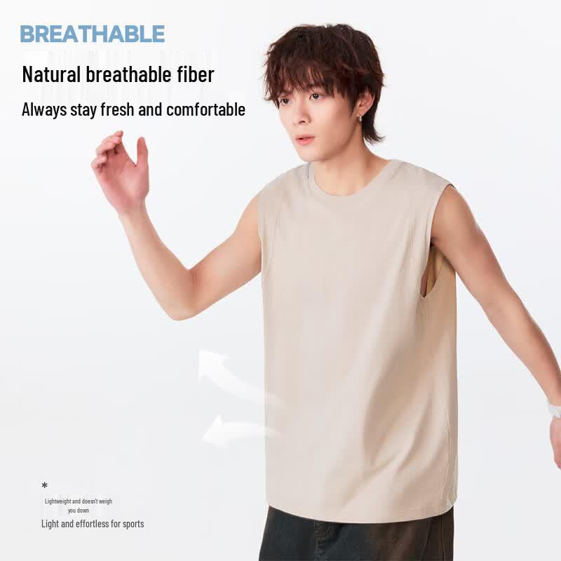 Warrior Men's Pure Cotton Sleeveless T-Shirt