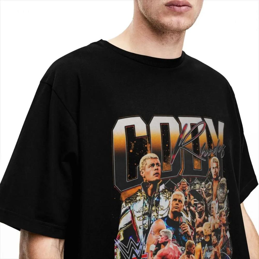 Летняя футболка в стиле бутлег с Коди Роудсом для рестлинга, одежда для мужчин и женщин, хлопок, футболка 'Американская мечта', 'История завершена'