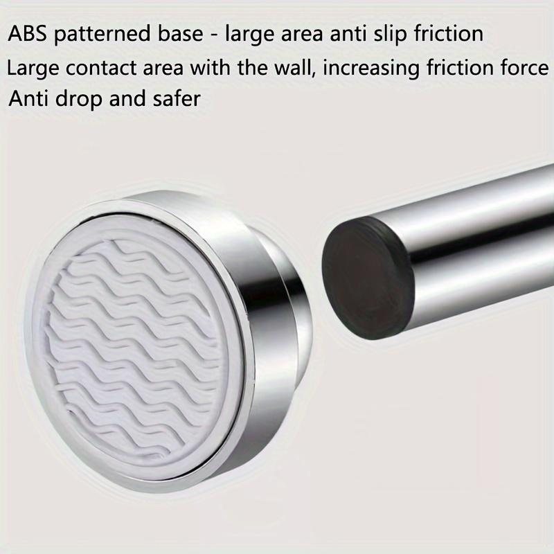 1 шт. Телескопическая штанга из нержавеющей стали без перфорации - Универсальная для шторки для душа в ванной, сушки на балконе, подвешивания штор в гардеробе и спальне