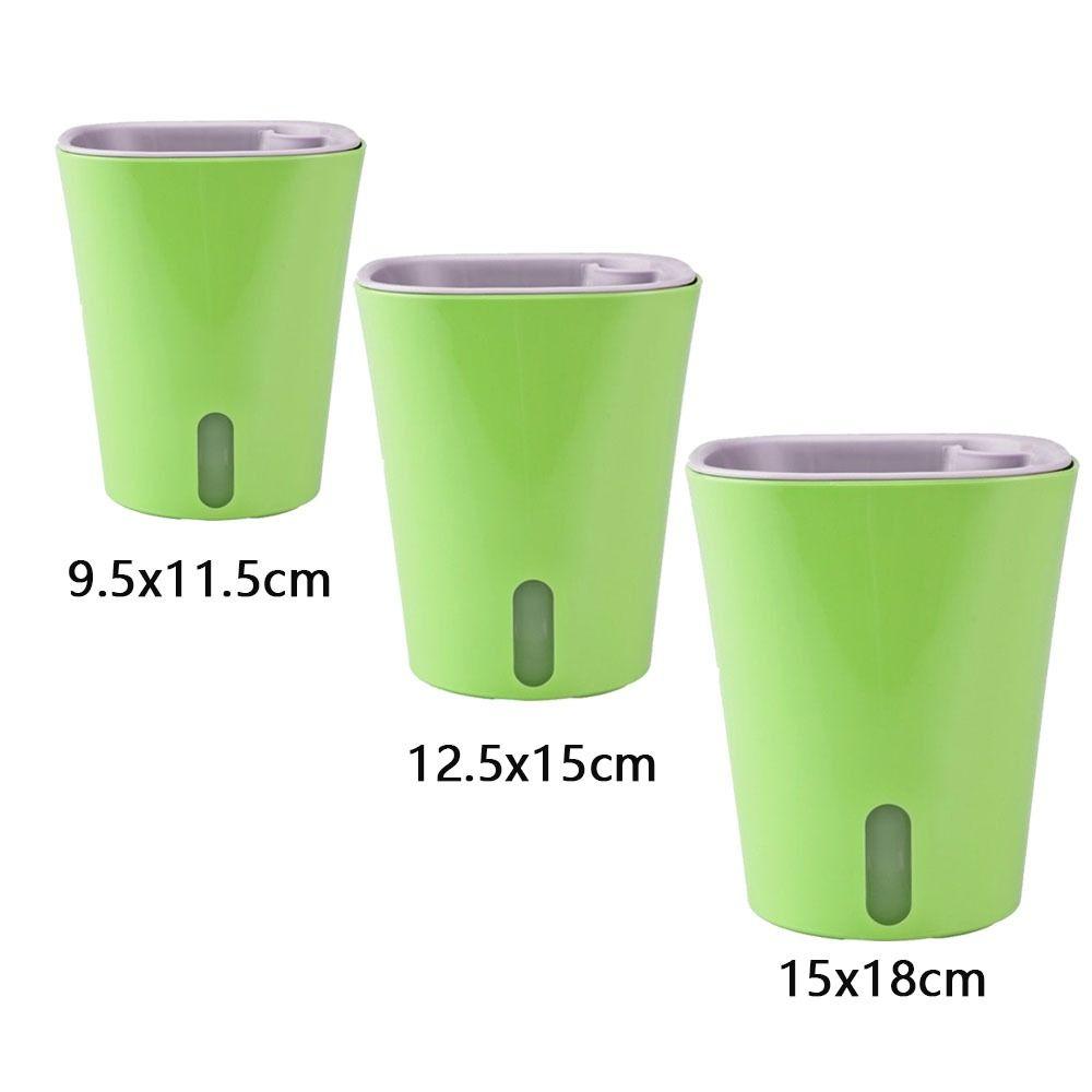 Automatic Living Room Decor Gardening Flower Pots Plastic Soil Cultivation Small Pot Desktop