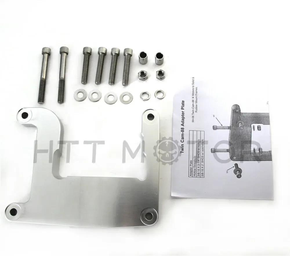 Twin-Cam 88A Engine Rear Adapter Plate Mount For Harley Davidson Evolution Twin Cam Aftermarket Motorcycle Parts