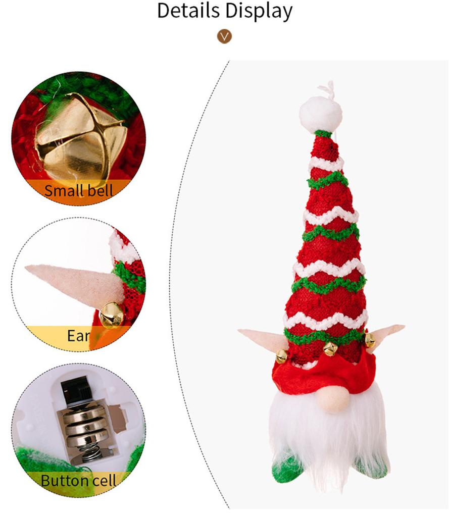 2024 New Year Glowing Gnome Christmas Faceless Doll Home X-mas Decoration Navidad Natal Children Gifts