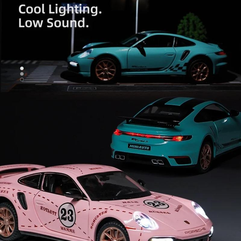 1/24 Porsche 911 Turbo S Sport Car Model Collectible Diecast & Toys Vehicles for Children Boys Car Toys Mini Car Model