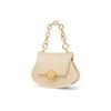 Charles & Keith Vintage Textured Chain Crossbody Bag Women Handbags Chalk Yellow Black CK2-80671389