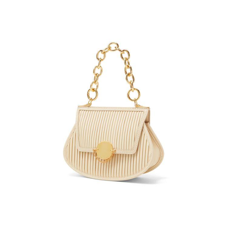 Charles & Keith Vintage Textured Chain Crossbody Bag Women Handbags Chalk Yellow Black CK2-80671389