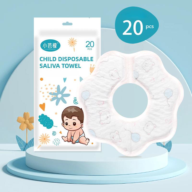 Одноразовые нагрудники для младенцев, вращающиеся на 360°, мягкие детские слюнявчики, водонепроницаемые и маслостойкие, дорожные бумажные нагрудники для младенцев, мальчиков и девочек