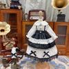 HAMRETHYPPZ 14 16 13 BJD Шарнирная кукла Платье куклы Костюм куклы Одежда горничной Платье шарнирной куклы Нарядная кукла Платье принцессы, Белый + Черный