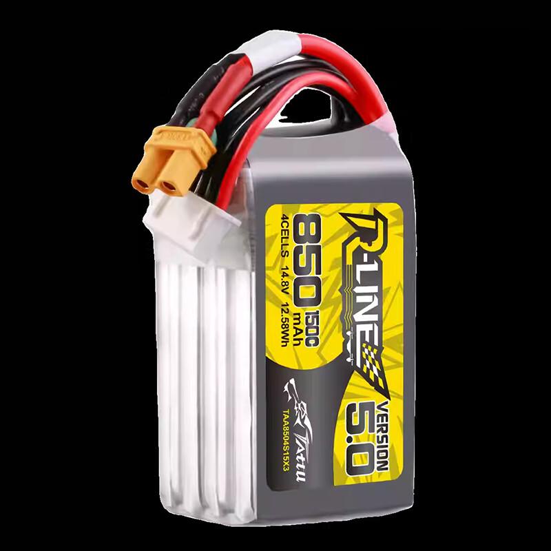 TATTU Gold Brick 5.0 150C LiPo Battery CN plug (adapter included)