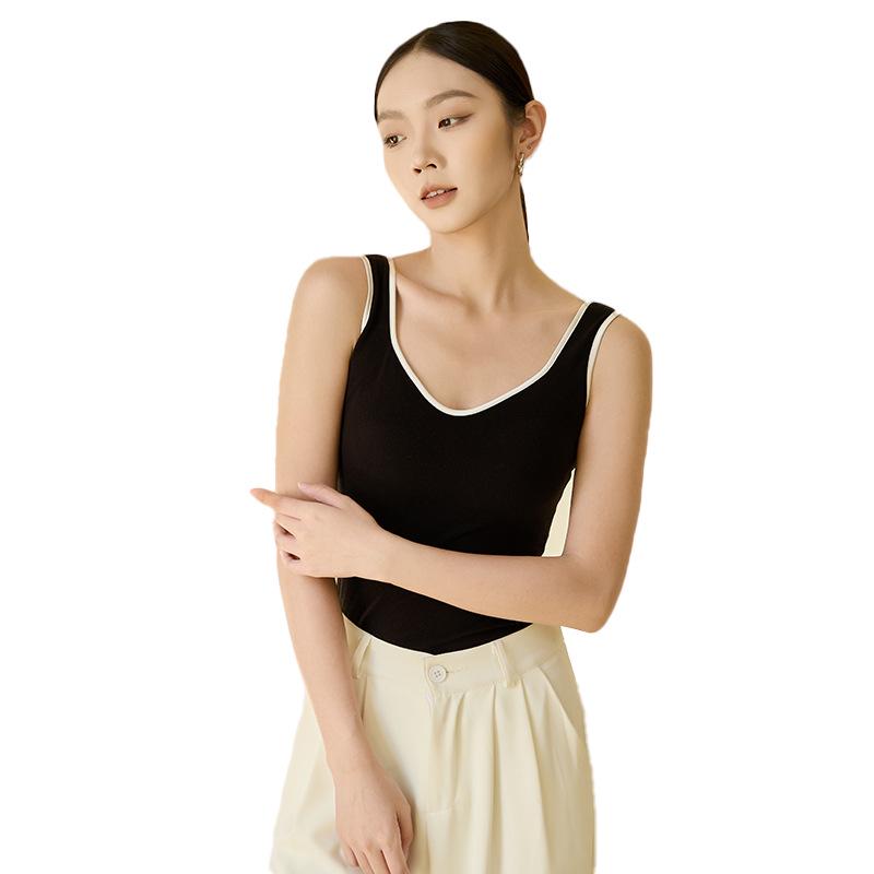 Aoweizi Женский самонагревающийся жилет с нагрудными накладками - Зимний многослойный топ