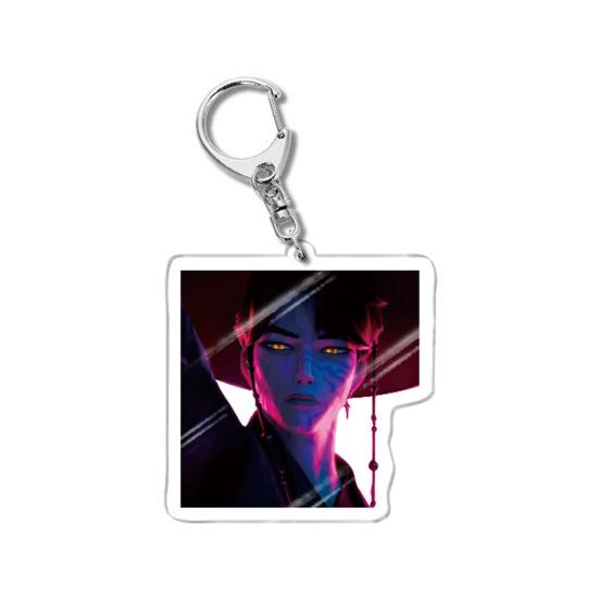 Корейский Поп Мультфильм Шарм Акриловый Аниме Персонаж Мальчик Тигр Брелок Шарм Милый Шарм для Сумки Рюкзака