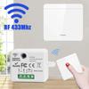 Tuya WiFi Smart Light Switch RF433Mhz Wireless 1/2/3 Wall Panel APP Voice Control Smart Home Work with Alexa Google Home