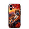 Чехол для OPPO A40 A80 A60 A38 A79 A15 A16 A17 A18 A58 A78 A57 A53 A40M 4G 5G Защитный чехол для телефона Тигр выслеживает Волк Искусство