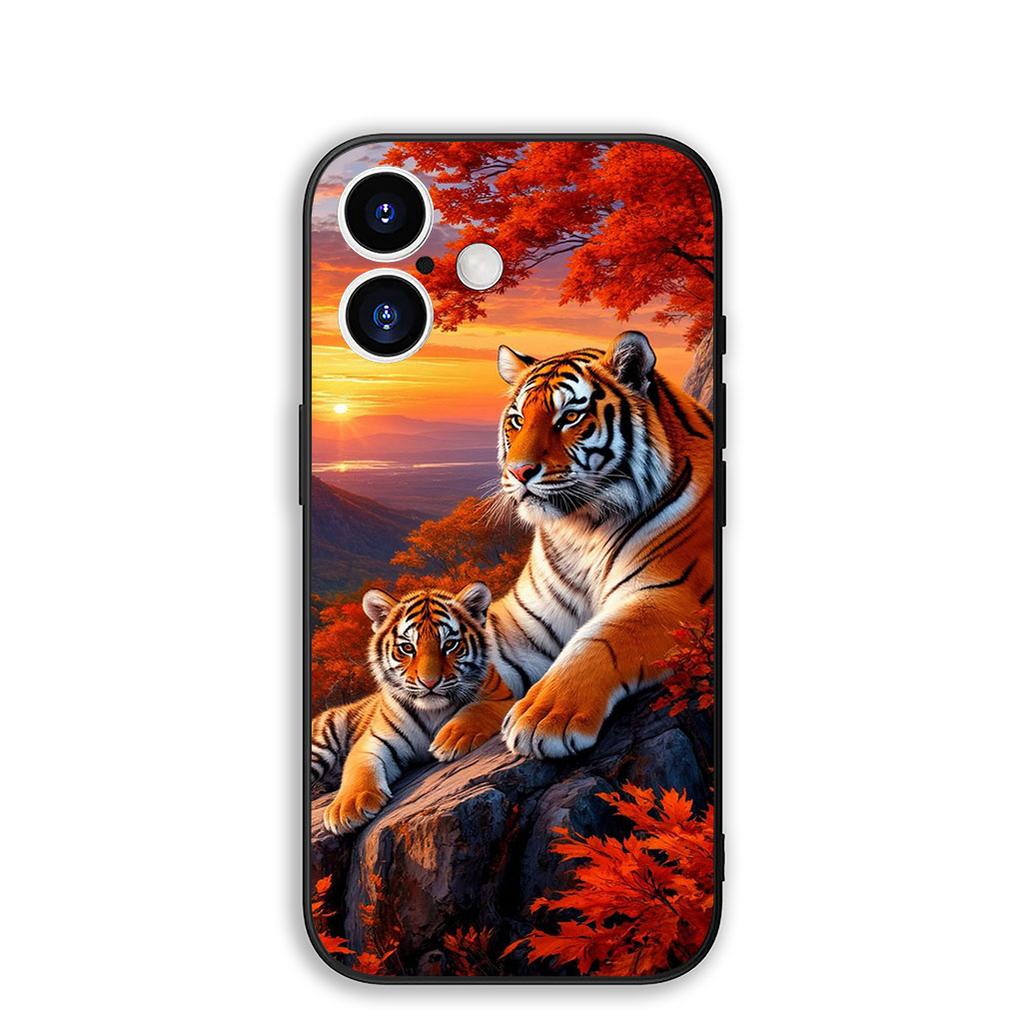 Чехол для OPPO A40 A80 A60 A38 A79 A15 A16 A17 A18 A58 A78 A57 A53 A40M 4G 5G Защитный чехол для телефона Тигр выслеживает Волк Искусство