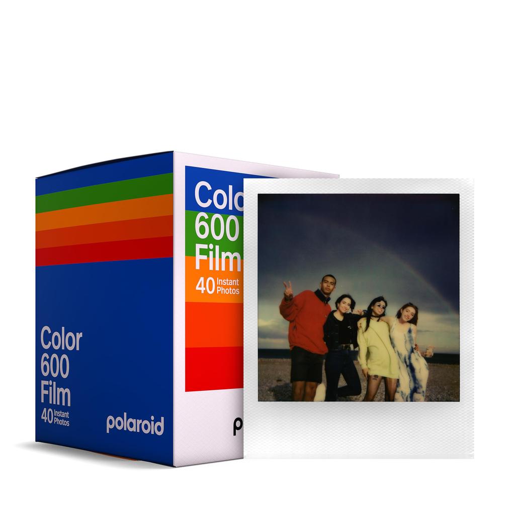 POLAROID Color Film for 600 – 40-Shot Pack, White Frame (Model 6013)