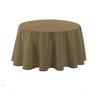Tablecloth - Polyester - D180cm - Stain-resistant - Crease-resistant - Brown