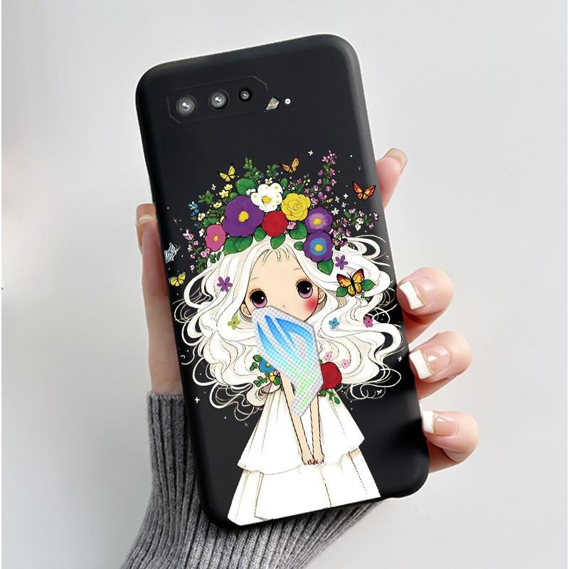 Чехол для Asus Rog Phone 5 Rog 5s ZS673KS ZS676KS Чехол Роскошный Дракон Милый Крутой Для Мальчиков Девочек Мягкий Черный Матовый Силиконовый Задний Чехол