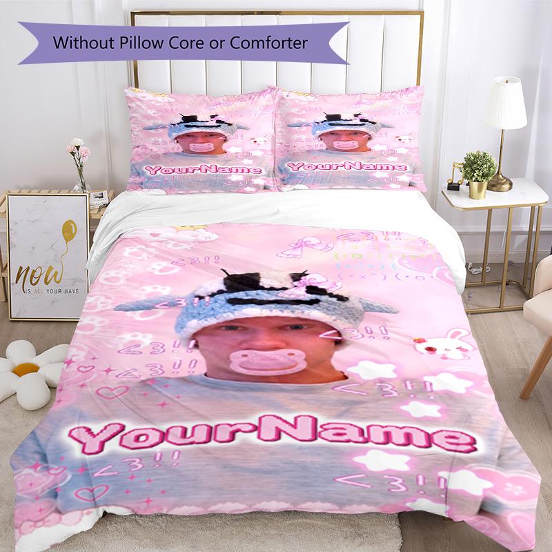 Haaland 257 Customize your name Bedding Set Breathable Duvet Cover with Pillowcases Home Decoration Birthday Gift