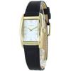 Coach Women's REESE Rectangular/Square Leather Strap Analog Watch (No. 2, Black)
