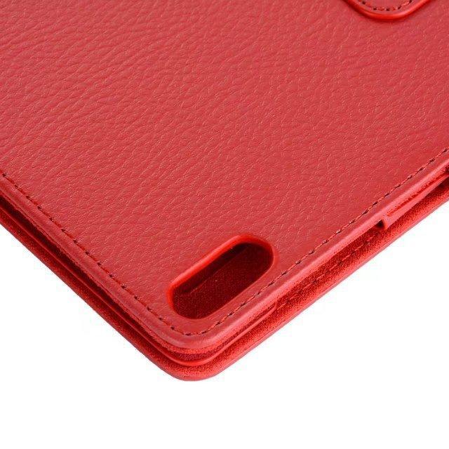 Применимый защитный чехол для Lenovo TabE10/M10/P10, модный двухскладной чехол-книжка с узором личи, плоский кожаный чехол
