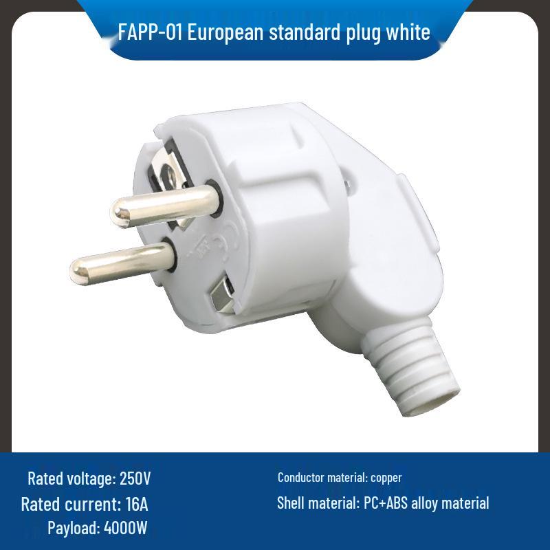 Французская вилка EU 16A 250V: Съемный угловой адаптер для Кореи и Германии
