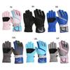 Anti Slip Snow Gloves Adjustable Wrist Strap Gloves Warm Mittens Outdoor Skiing Gloves Skating Essential for 3-16T Kids