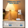 DEWENWILS Plug in Dimmer Switch for Lamp, Table Lamp Dimmer for Dimmable LED/CFL Lights and Incandescent Bulbs, Full Range Slide Control, 5 ft