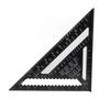 Треугольная линейка Черная Прямоугольная линейка Дюймовая Метрическая Алюминиевый сплав Плотницкий угольник Измерительное устройство